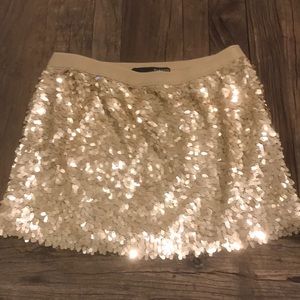 Sequence mini skirt